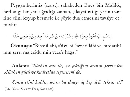 Ağrı İçin Dua Okunuşu ve Anlamı