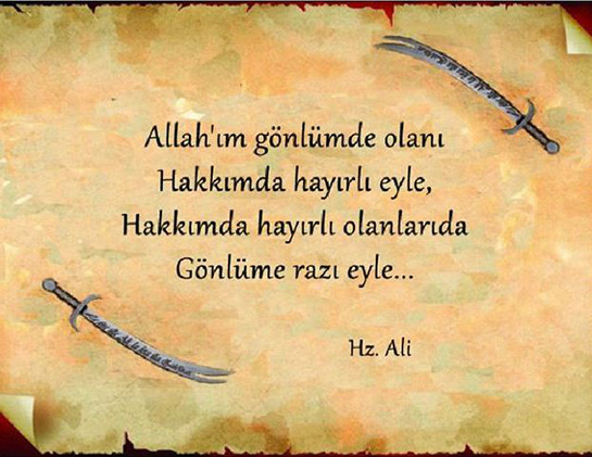 Hz. Ali'nin Duas